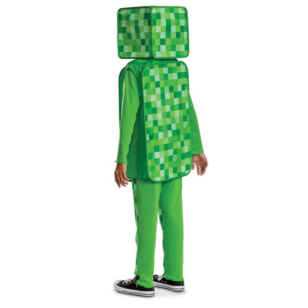 Mojang Synergies AB Kids' Minecraft Creeper Classic Costume Suit Green - Picture 2 of 6